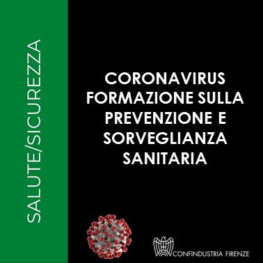 Coronavirus – Formazione sulla prevenzione e sorveglianza sanitaria