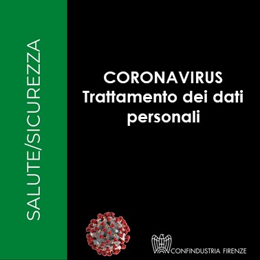 Coronavirus – Nota sui trattamenti personali