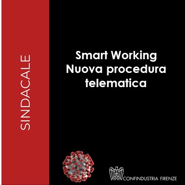 Smart Working – Nuova procedura telematica semplificata