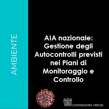 AIA nazionale: Gestione degli Autocontrolli nei Piani di Monitoraggio e Controllo