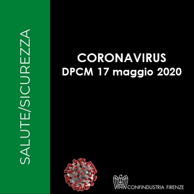 Coronavirus – DPCM 17 maggio 2020