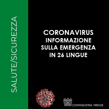 Coronavirus – Informazioni sull’emergenza in 26 lingue