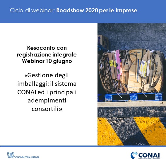 Resoconto Webinar 10 giugno: il sistema CONAI ed i principali adempimenti consortili