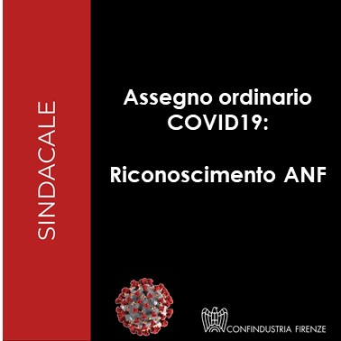 Assegno ordinario COVID: riconoscimento ANF
