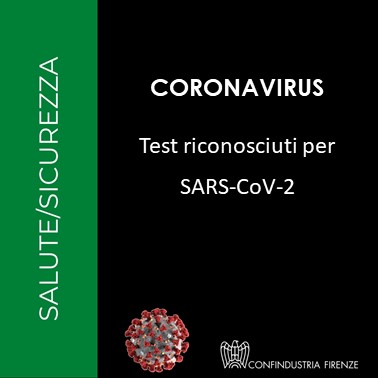 Test riconosciuti per SARS-CoV-2