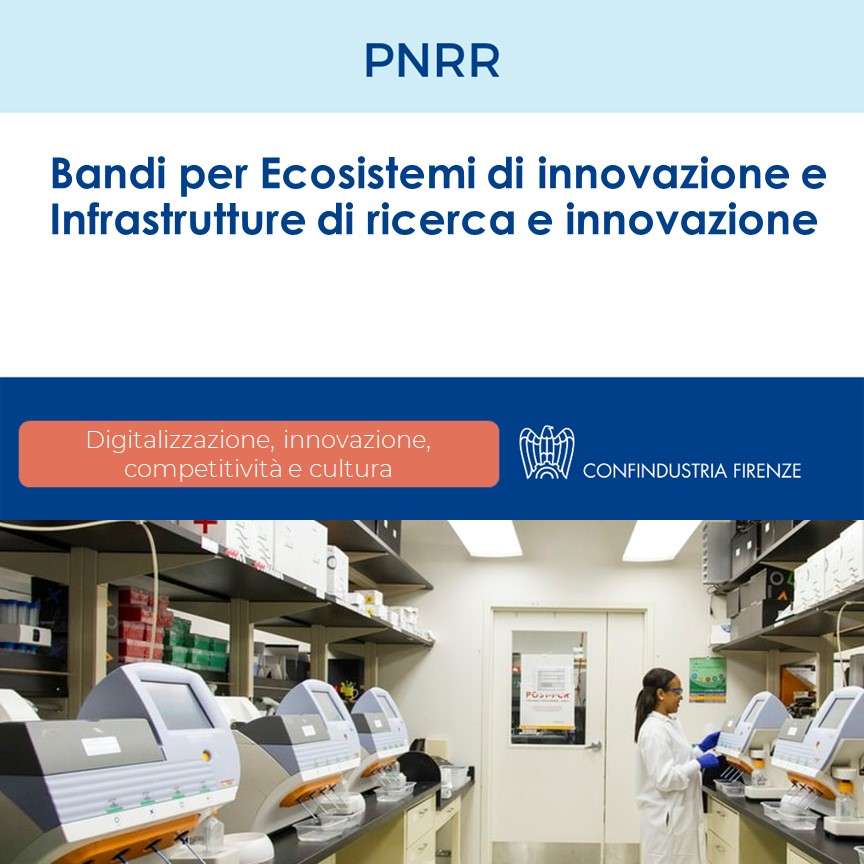 Bandi per Ecosistemi di innovazione e Infrastrutture di ricerca e innovazione