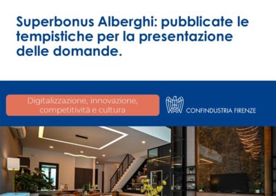Superbonus Alberghi: pubblicate le tempistiche per la presentazione delle domande.