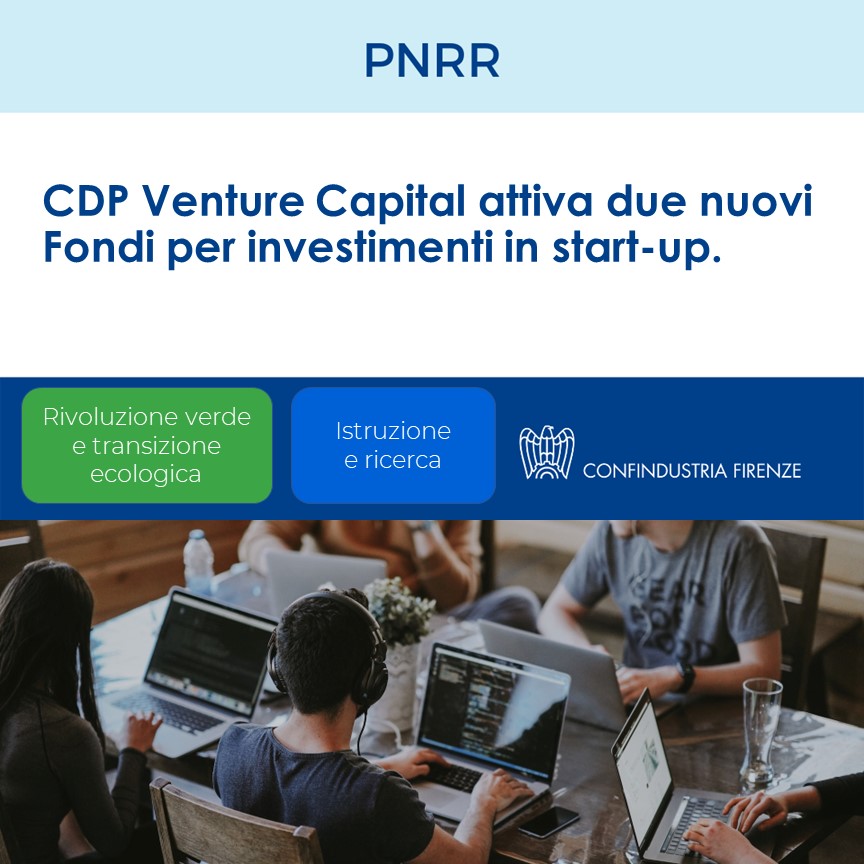 CDP Venture Capital attiva due nuovi Fondi per investimenti in start-up.